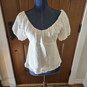 Old Navy White Eyelet Blouse